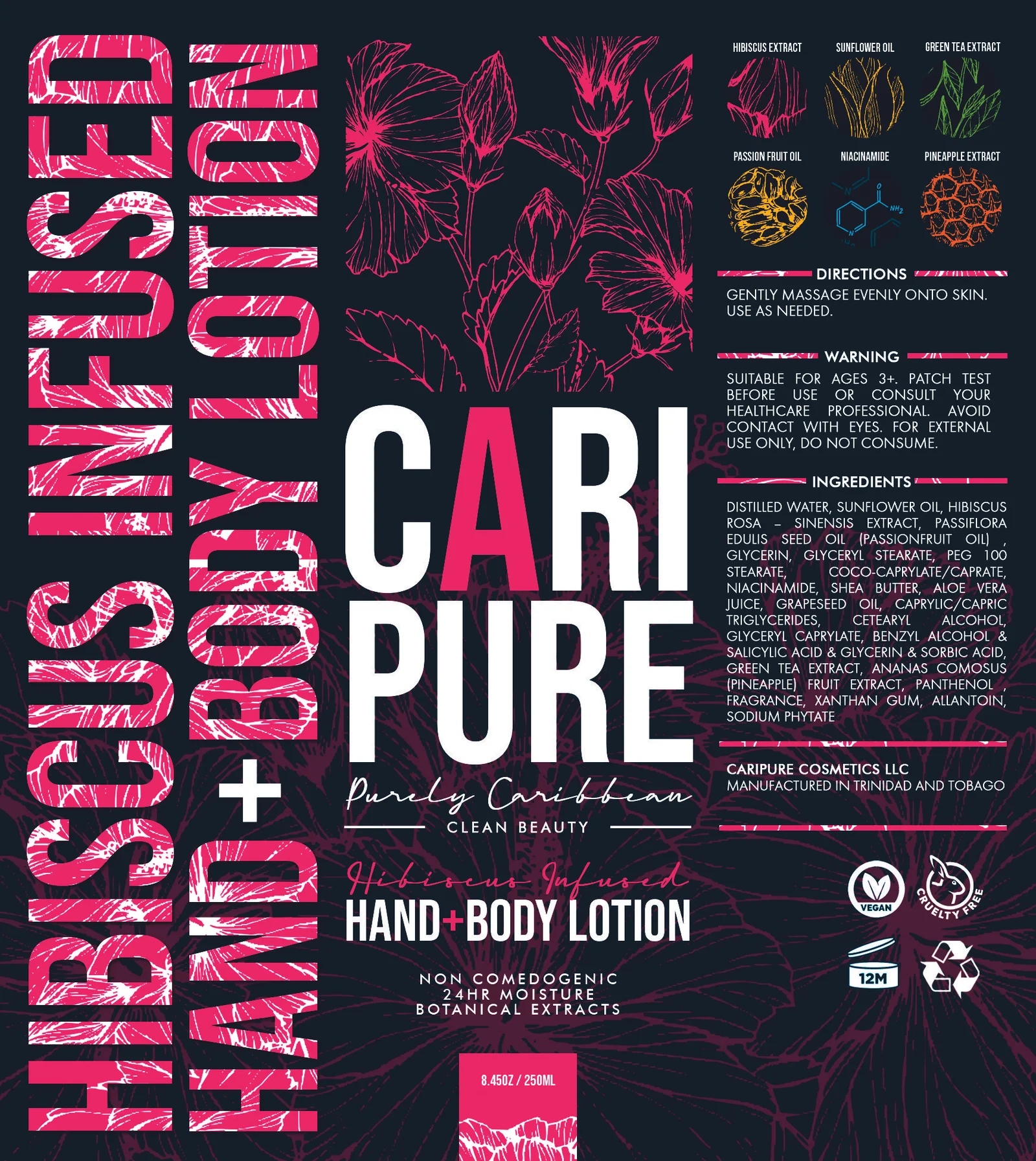 Product label design for Caripure
